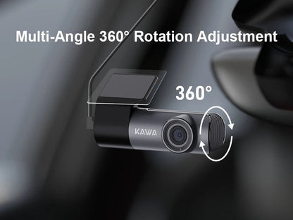 2K Dash Camera For Car DVR Dash Cam In The Car KAWA D5 Video Recorder Emergency Voice Control Night Vision WiFi APP Monitor WDR - XS - ORIZED