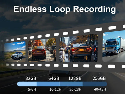 2K Dash Camera For Car DVR Dash Cam In The Car KAWA D5 Video Recorder Emergency Voice Control Night Vision WiFi APP Monitor WDR - XS - ORIZED