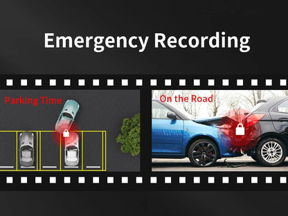 2K Dash Camera For Car DVR Dash Cam In The Car KAWA D5 Video Recorder Emergency Voice Control Night Vision WiFi APP Monitor WDR - XS - ORIZED