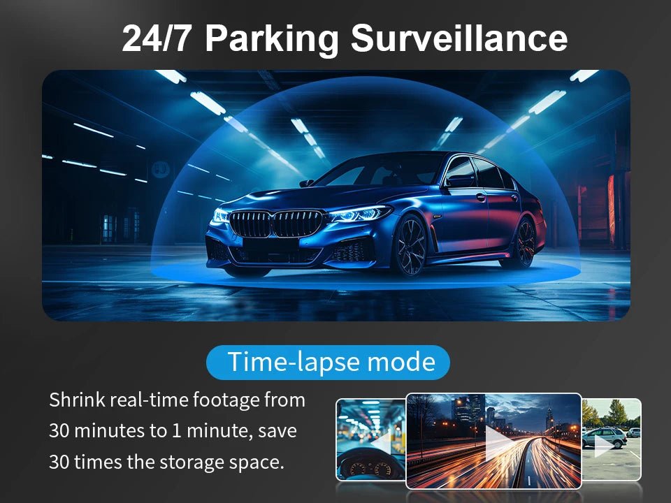 2K Dash Camera For Car DVR Dash Cam In The Car KAWA D5 Video Recorder Emergency Voice Control Night Vision WiFi APP Monitor WDR - XS - ORIZED