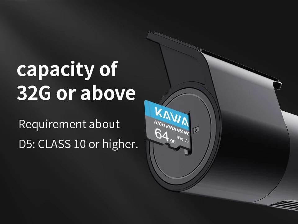 2K Dash Camera For Car DVR Dash Cam In The Car KAWA D5 Video Recorder Emergency Voice Control Night Vision WiFi APP Monitor WDR - XS - ORIZED
