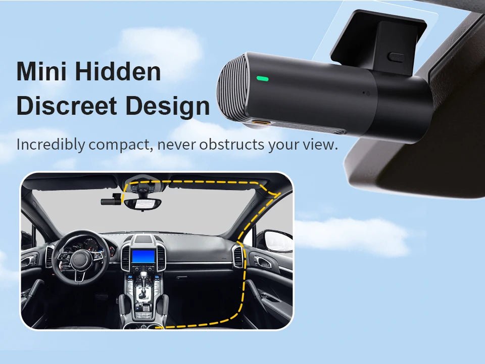 2K Dash Camera For Car DVR Dash Cam In The Car KAWA D5 Video Recorder Emergency Voice Control Night Vision WiFi APP Monitor WDR - XS - ORIZED