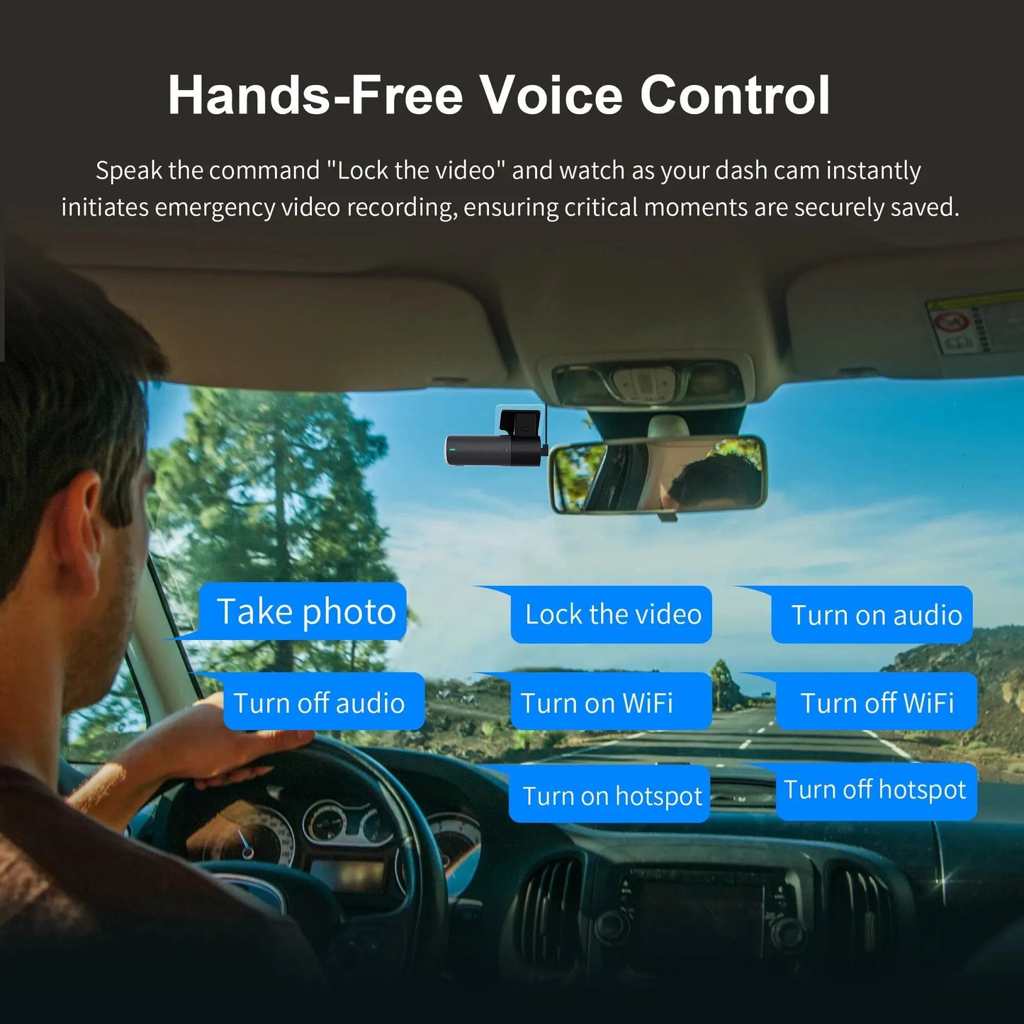 2K Dash Camera For Car DVR Dash Cam In The Car KAWA D5 Video Recorder Emergency Voice Control Night Vision WiFi APP Monitor WDR - XS - ORIZED