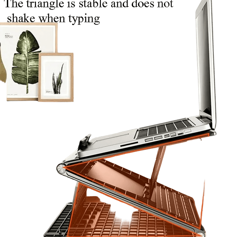 NNEIDS Portable Laptop Stand - Adjustable Height Foldable Heat Dissipation - Elegant Black - XS - ORIZED