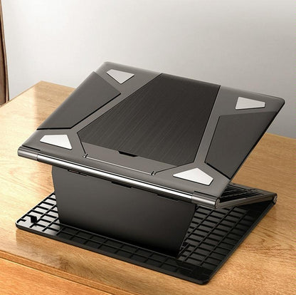 NNEIDS Portable Laptop Stand - Adjustable Height Foldable Heat Dissipation - Elegant Black - XS - ORIZED