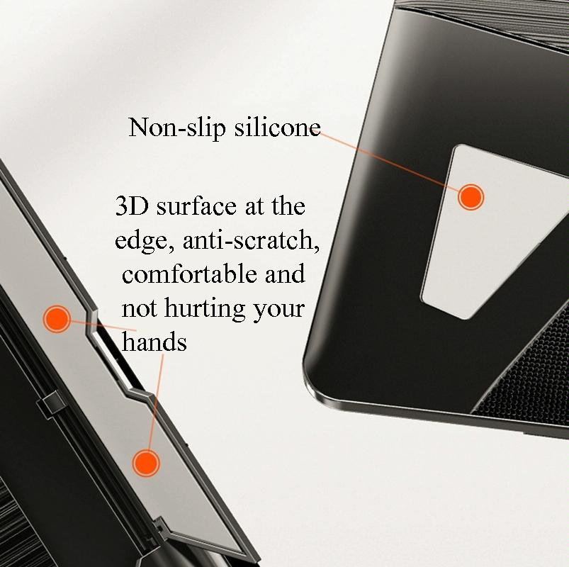 NNEIDS Portable Laptop Stand - Adjustable Height Foldable Heat Dissipation - Elegant Black - XS - ORIZED