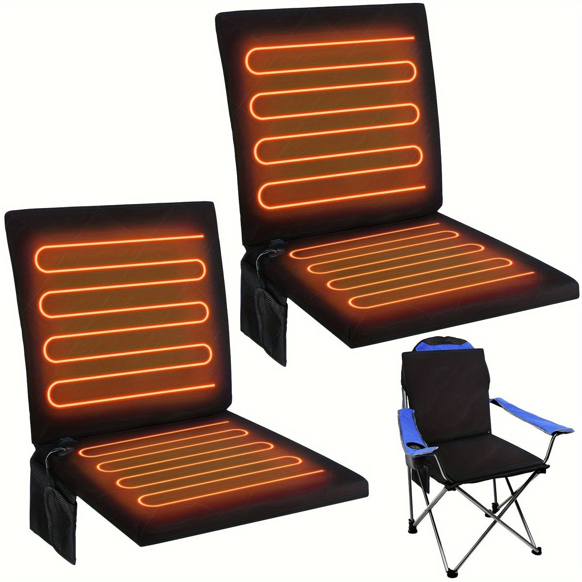 Portable Heated Foldable Seat Cushion with USB Power - XS - ORIZED